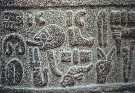 Chetitské reliéfy, hieroglyfy a sfinga